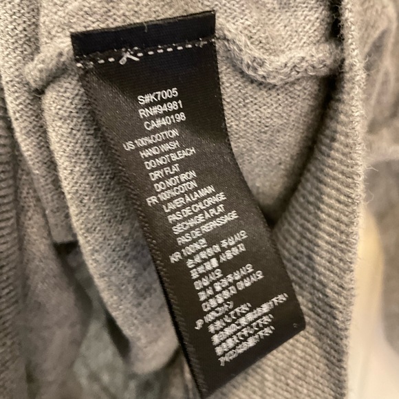 Forever 21 Heather Grey Sweater, 100% Cotton, 3/4 Sleeves w/ Ribbed Bands, Sz S - Picture 8 of 9